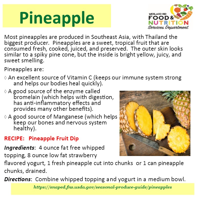 Weslaco ISD - School Nutrition And Fitness